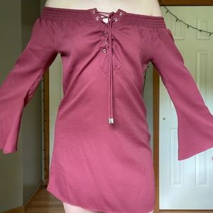 Off the shoulder flowy dress